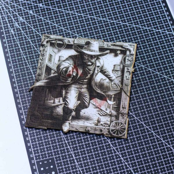 Last Stand Lawman 3D illusion Laser File - SVG, WWS, XCS, LBRN2