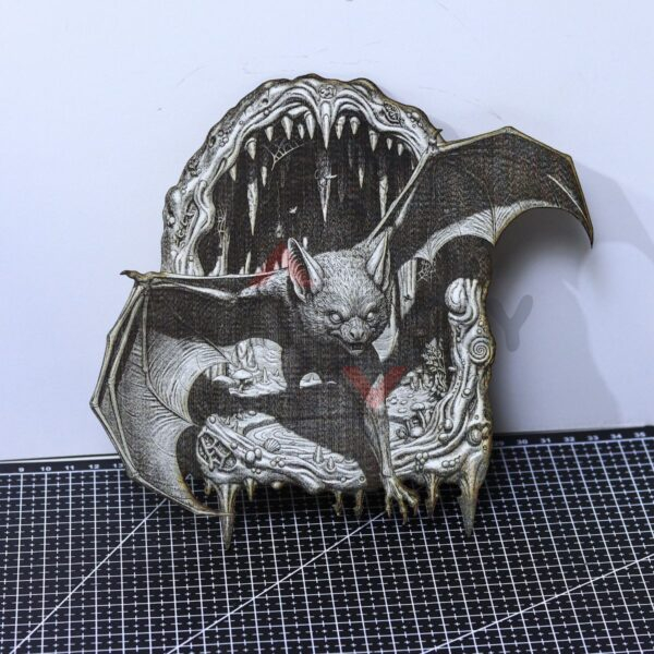 Bat Emerging from Cavernt Laser File - SVG, WWS, XCS, LBRN2