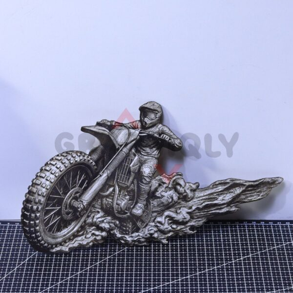 Motocross Dirt Bike 3D Illusion Laser File - SVG, WWS, XCS, LBRN2