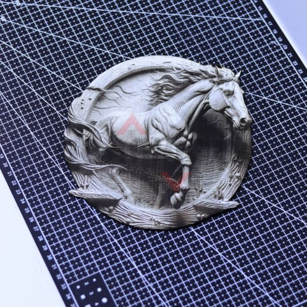 Wild Stallion 3D Illusion Laser File - SVG, WWS, XCS, LBRN2