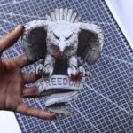 Eagle with Freedom Banner 3D Illusion Laser File - SVG, WWS, XCS, LBRN2