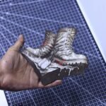 Combat Boots Splash Laser File - SVG, WWS, XCS, LBRN2