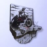 Sunset Cliff Send 3D Illusion File - SVG, WWS, XCS, LBRN2