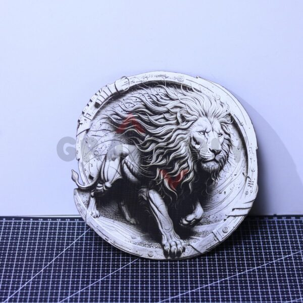5 Lion with Flowing Mane 3D Illusion Laser File - SVG, WWS, XCS, LBRN2