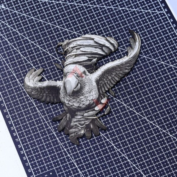Parrot with Feather Spiral Laser File - SVG, WWS, XCS, LBRN2
