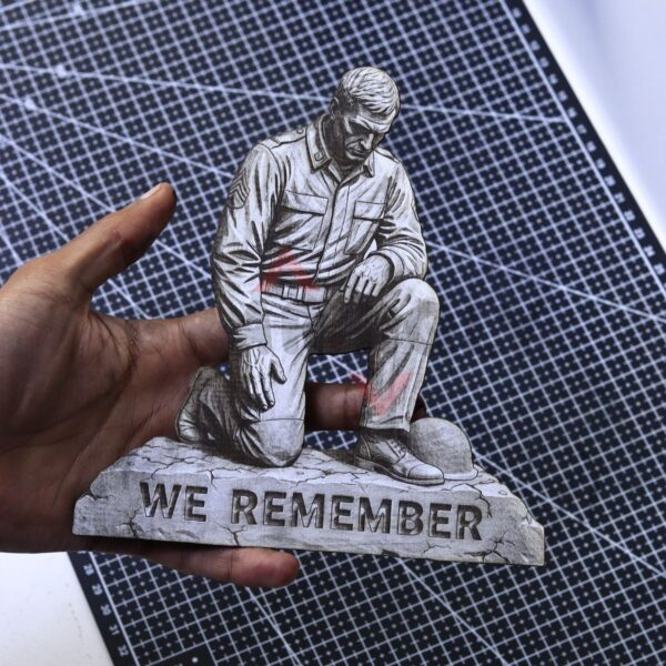 We Remember Soldier Tribute 3D Illusion