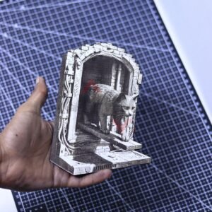 Cat on Ledge 3D Illusion