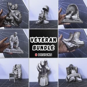 🪖 Veteran Memorial Laser Bundle (8-Pack)
