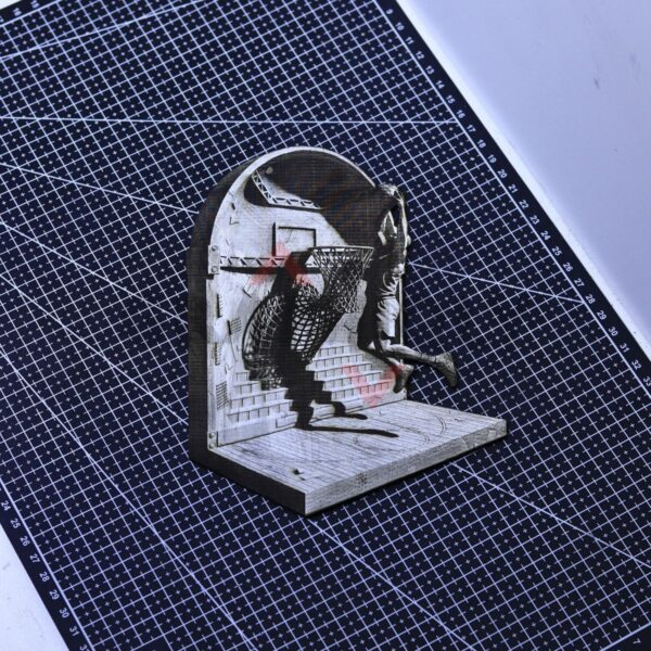 Basketball Dunk 3D Illusion Laser File - SVG, WWS, XCS, LBRN2
