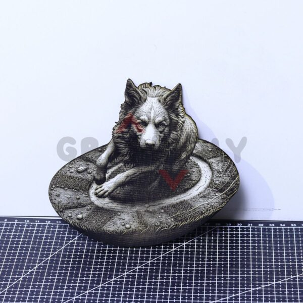 Loyal Sentinel Dog 3D Illusion File - SVG, WWS, XCS, LBRN2