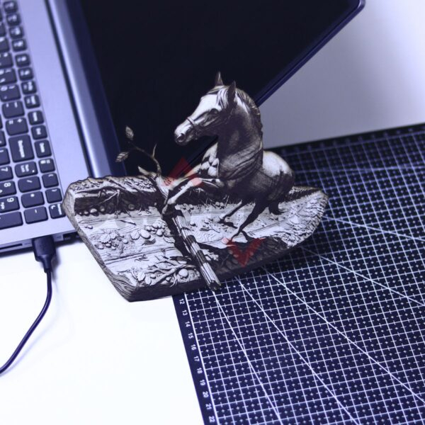 Forest Path Horse 3D Illusion Laser File - SVG, WWS, XCS, LBRN2