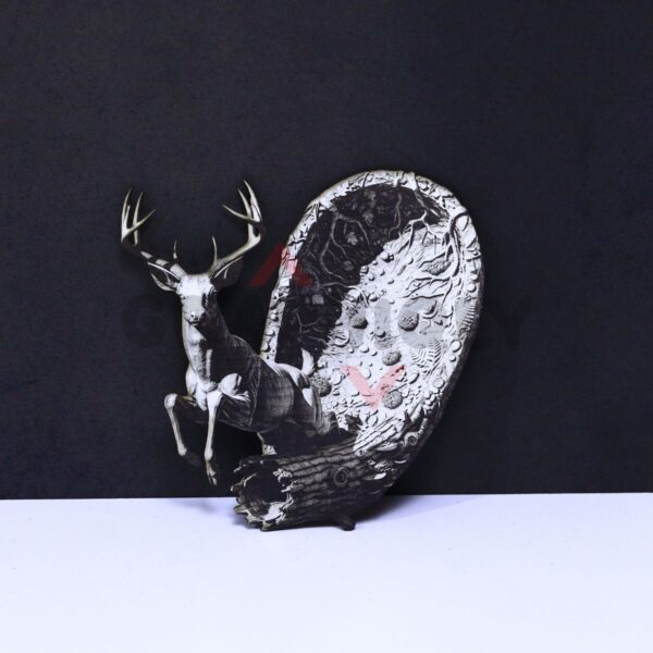 Deer Portal Jump 3D Illusion Laser File - SVG, WWS, XCS, LBRN2