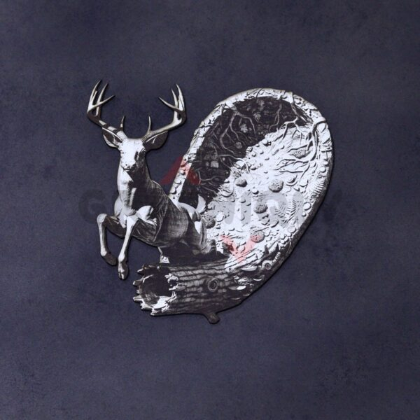 Deer Portal Jump 3D Illusion Laser File - SVG, WWS, XCS, LBRN2