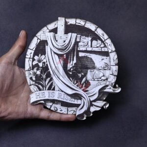 Christian Cross with Cloth 3D Illusion