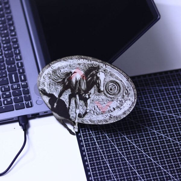 20 Windring Horse 3D Illusion Laser File - SVG, WWS, XCS, LBRN2