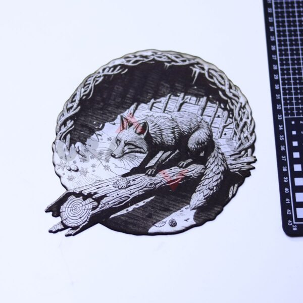 Fox Forest Portal 3D Illusion Laser File - SVG, WWS, XCS, LBRN2