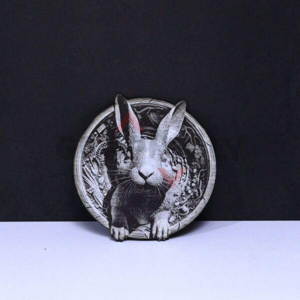 Cute Rabbit Portrait 3D Illusion Laser File - SVG, WWS, XCS, LBRN2
