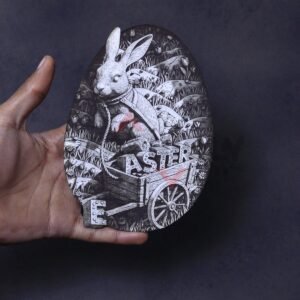 Bunny Cart of Easter 3D Illusion