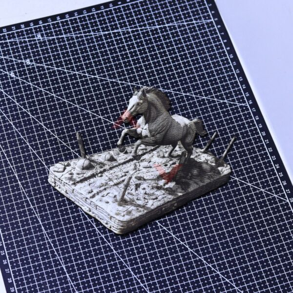 War Horse Running 3D Illusion Laser File - SVG, WWS, XCS, LBRN2