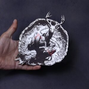 Stag Forest Relief 3D Illusion