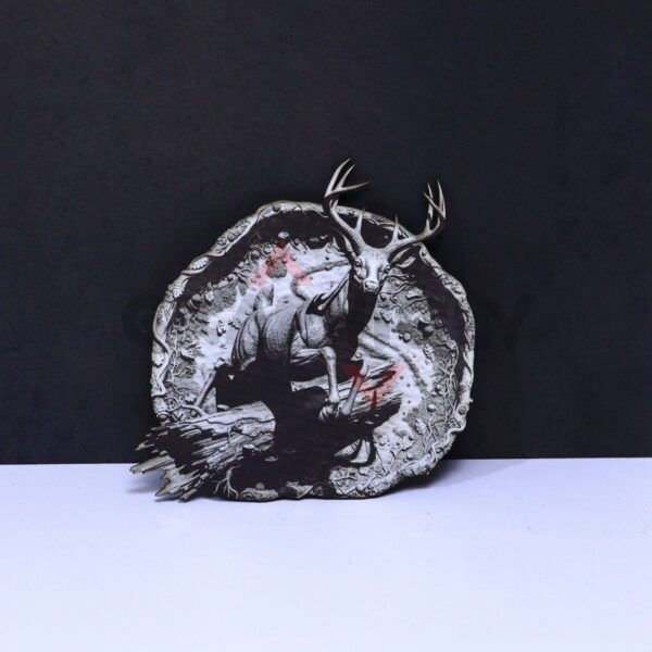 Stag Forest Relief 3D Illusion Laser File - SVG, WWS, XCS, LBRN2