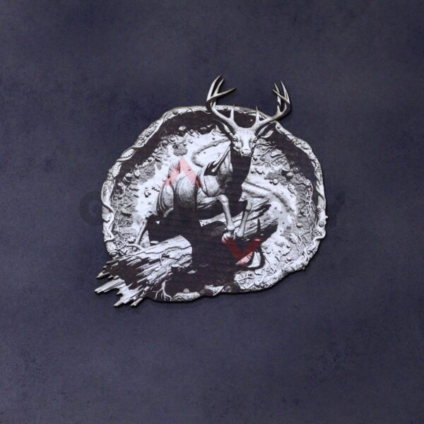 Stag Forest Relief 3D Illusion Laser File - SVG, WWS, XCS, LBRN2