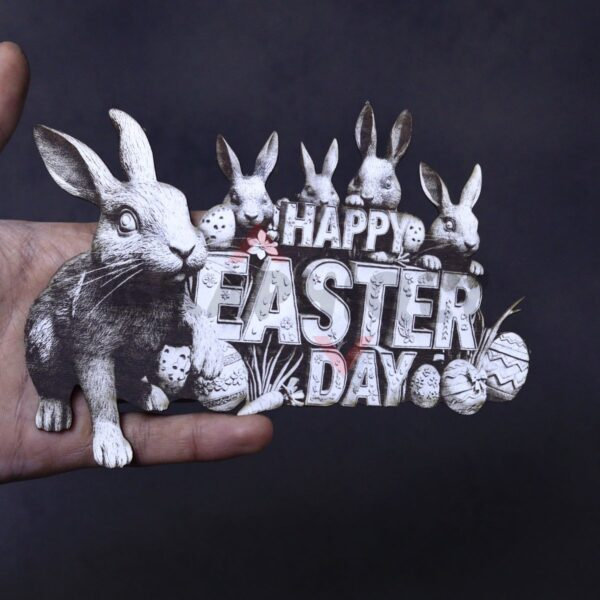 Bunny Family Greeting 3D Illusion Bunny Family Greeting 3D Illusion