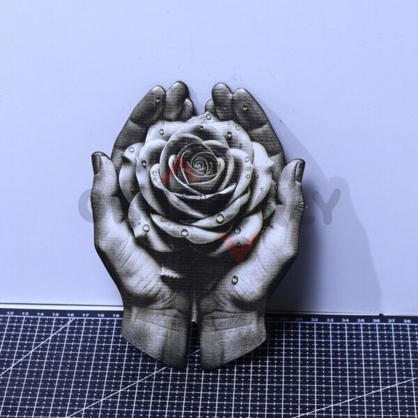 Rose Offering 3D Illusion Laser File - SVG, WWS, XCS, LBRN2