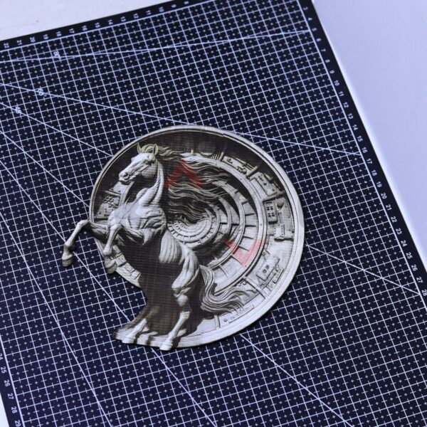 Timegate Stallion 3D Illusion Laser File - SVG, WWS, XCS, LBRN2