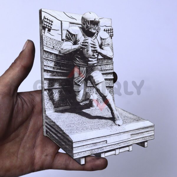 American Football Quarterback 3D Illusion