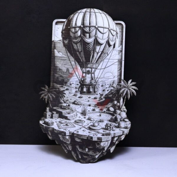 Hot Air Balloon Landscape 3D Illusion