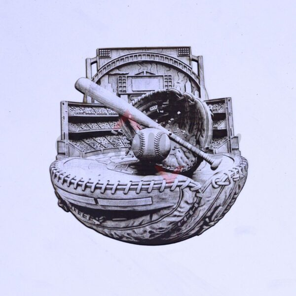 Baseball Equipment Trio 3D Illusion Laser File - SVG, WWS, XCS, LBRN2