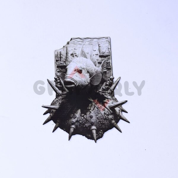20 Spiked Puffer Fish 3d Illusion Laser File - SVG, WWS, XCS, LBRN2