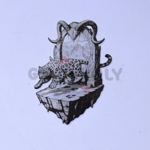 32 Horned Predator 3D Illusion Laser File - SVG, WWS, XCS, LBRN2