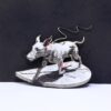 8 Running Dog with Ribbons 3D Illusion Laser File - SVG, WWS, XCS, LBRN2