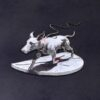 9 Running Dog with Ribbons 3D Illusion Laser File - SVG, WWS, XCS, LBRN2