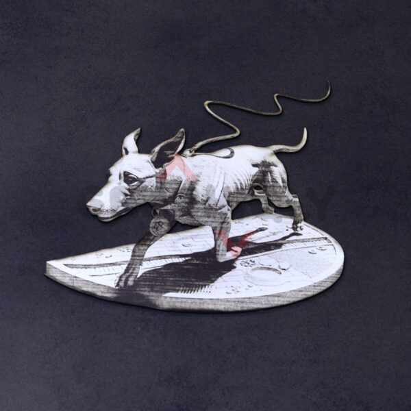 9 Running Dog with Ribbons 3D Illusion Laser File - SVG, WWS, XCS, LBRN2