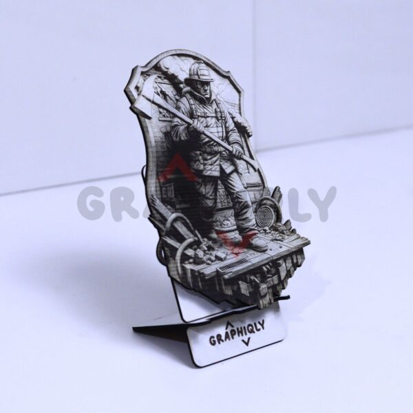 Firefighter Rescue Action 3D Illusion Laser File - SVG, WWS, XCS, LBRN2