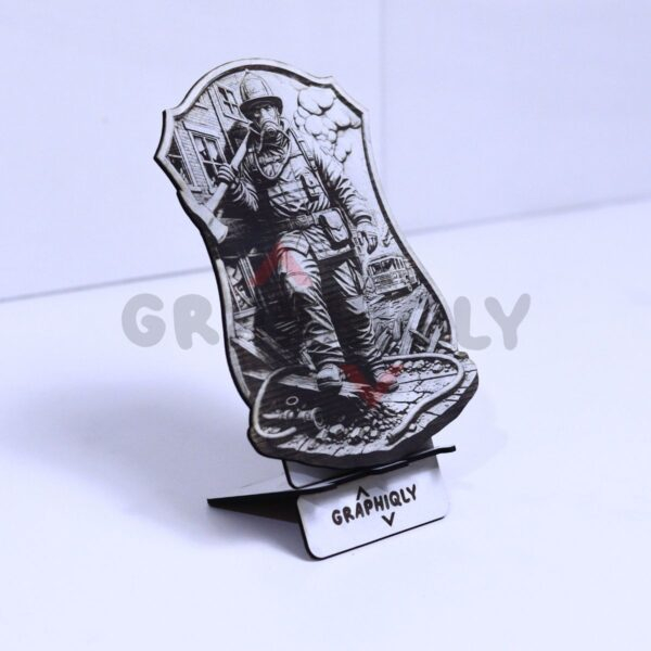 Firefighter Rescue Mission 3D Illusion Laser File - SVG, WWS, XCS, LBRN2