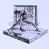 Basketball Defensive Stance 3D Illusion Laser File - SVG, WWS, XCS, LBRN2