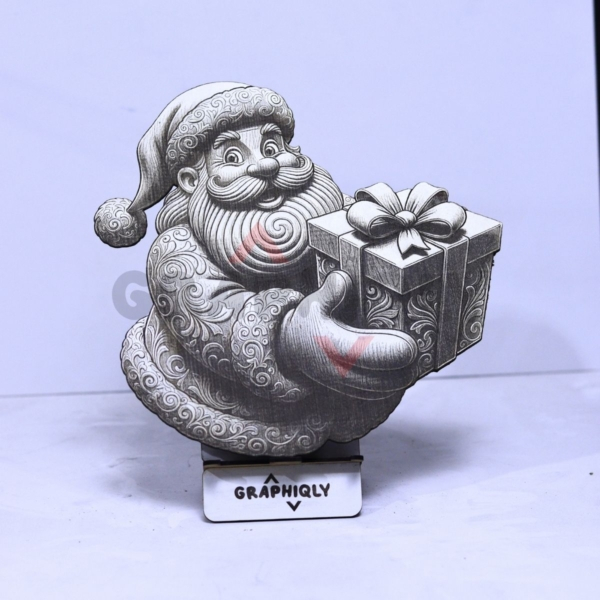 Santa Gift 3D illusion Santa Gift 3D illusion