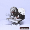 Lion of the Ledge 3D Illusion