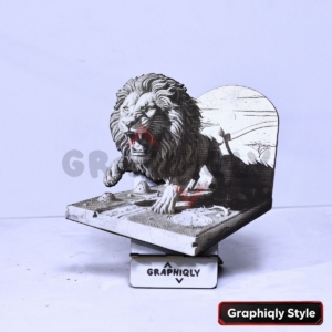 Lion of the Ledge 3D Illusion