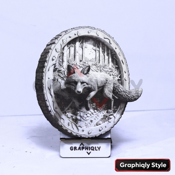 Woodland Fox 3D Illusion