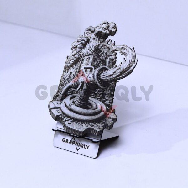(2 Designs) Fire Hose Power 3D Illusion Laser File - SVG, WWS, XCS, LBRN2