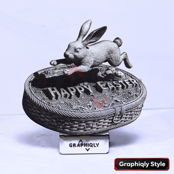 Happy Easter Jump 3D Illusion