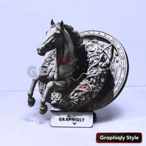Rearing Horse Portal 3D Illusion