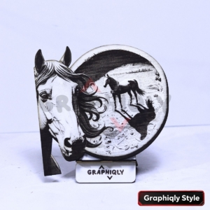 Two Horses, One Horizon 3D Illusion