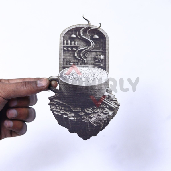 Life Happens Coffee Helps 3D Illusion