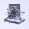 Basketball Triple Threat Stance 3D Illusion Laser File - SVG, WWS, XCS, LBRN2